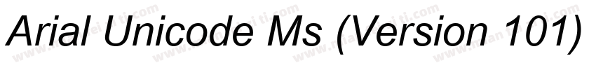 Arial Unicode Ms (Version 101)下载字体转换
